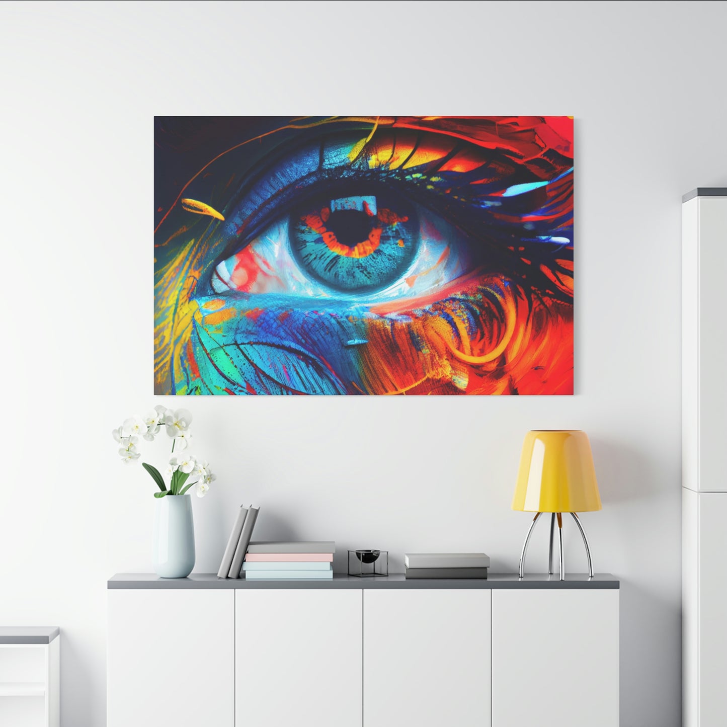 Digital art work print, eye