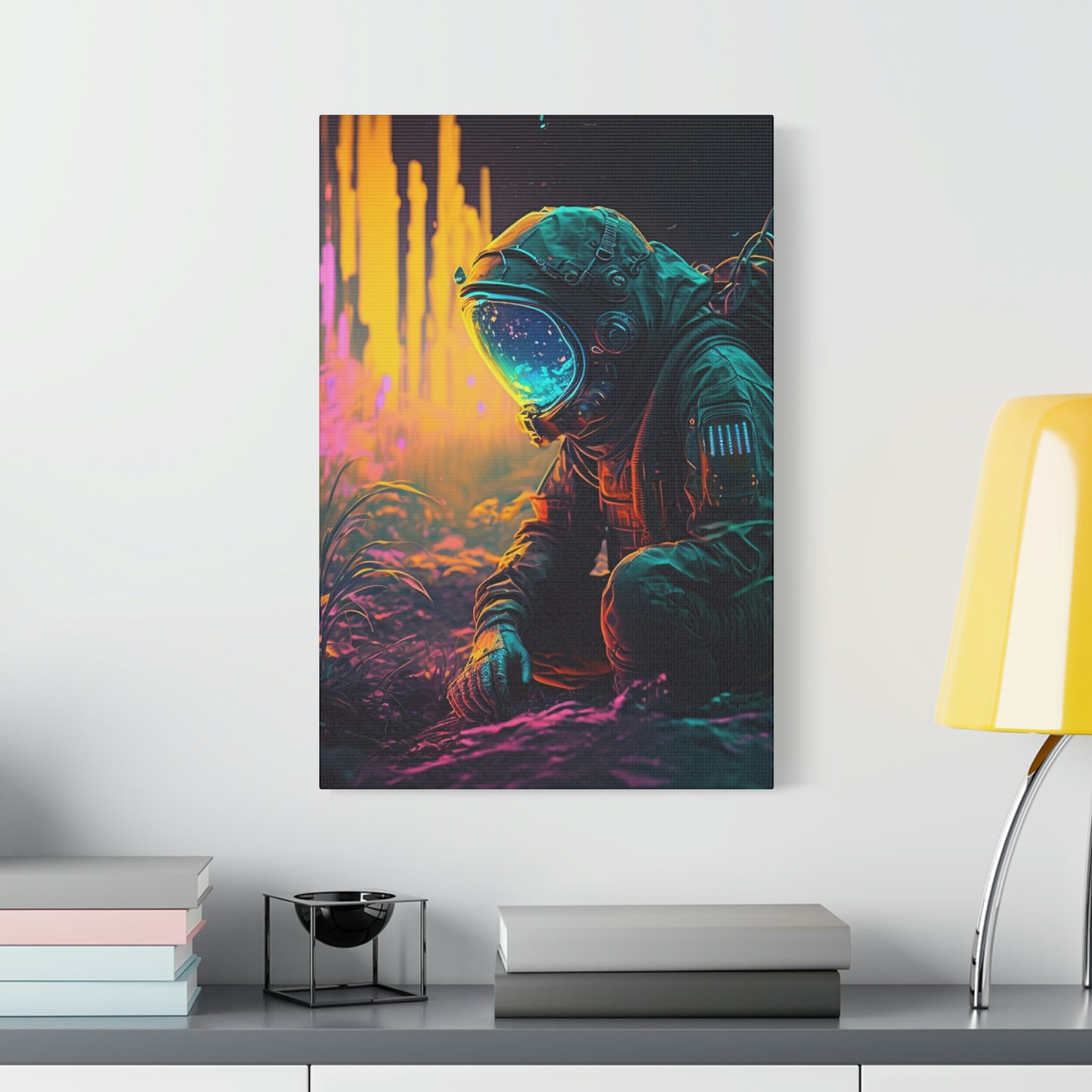 Digital art work print, astronaut