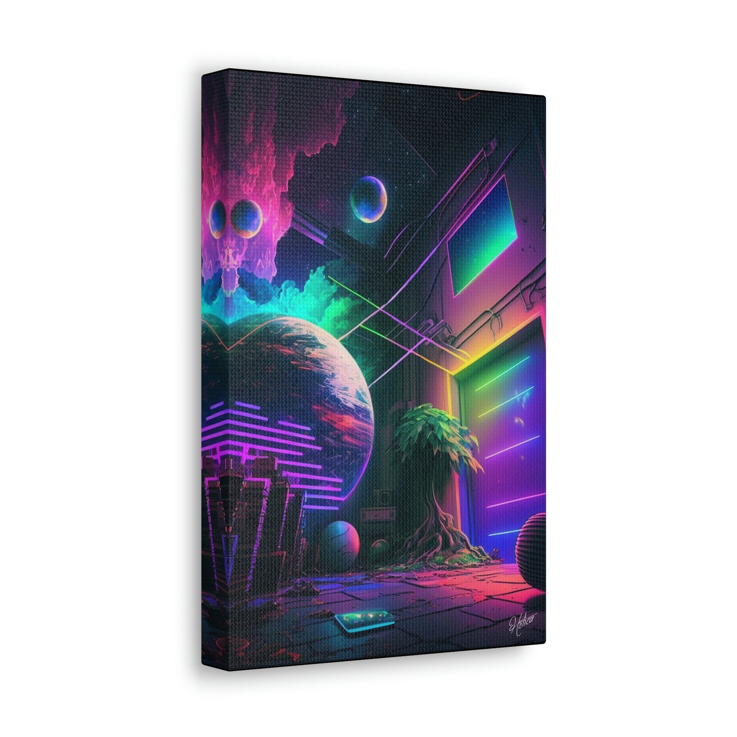 digital art work print, new world