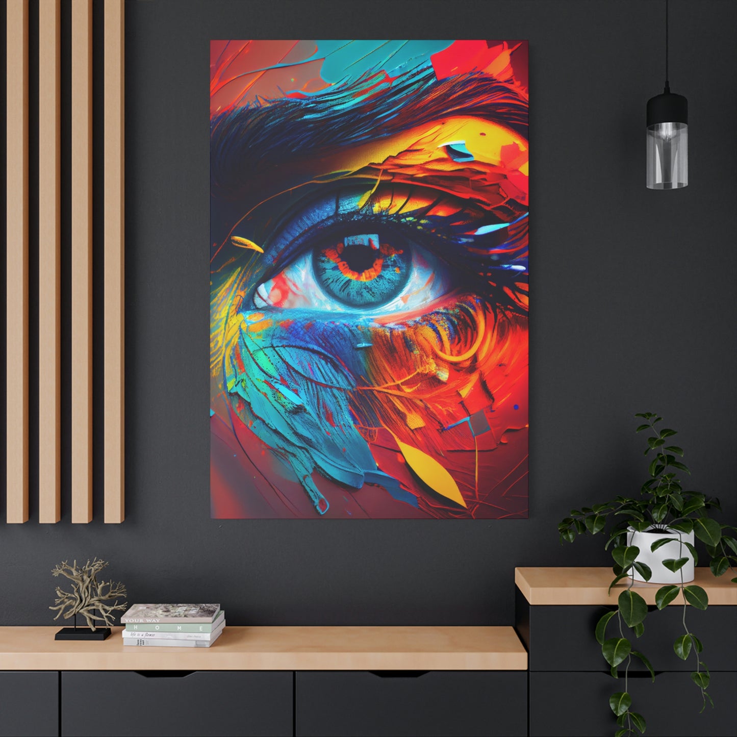 Digital art work print, eye