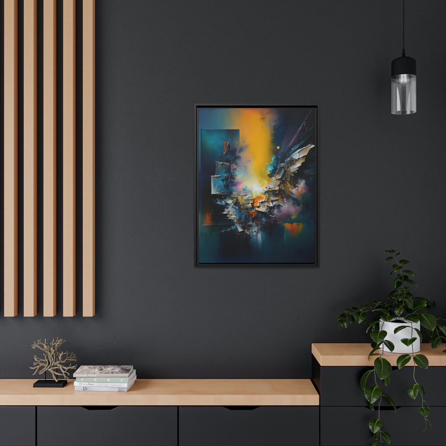"Surreal Abstraction" (Black Frame)