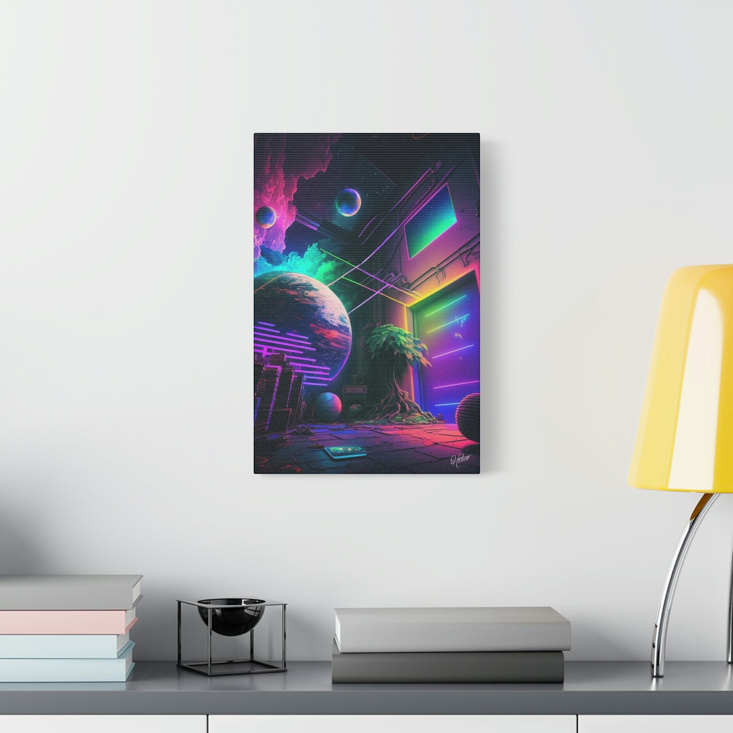 digital art work print, new world