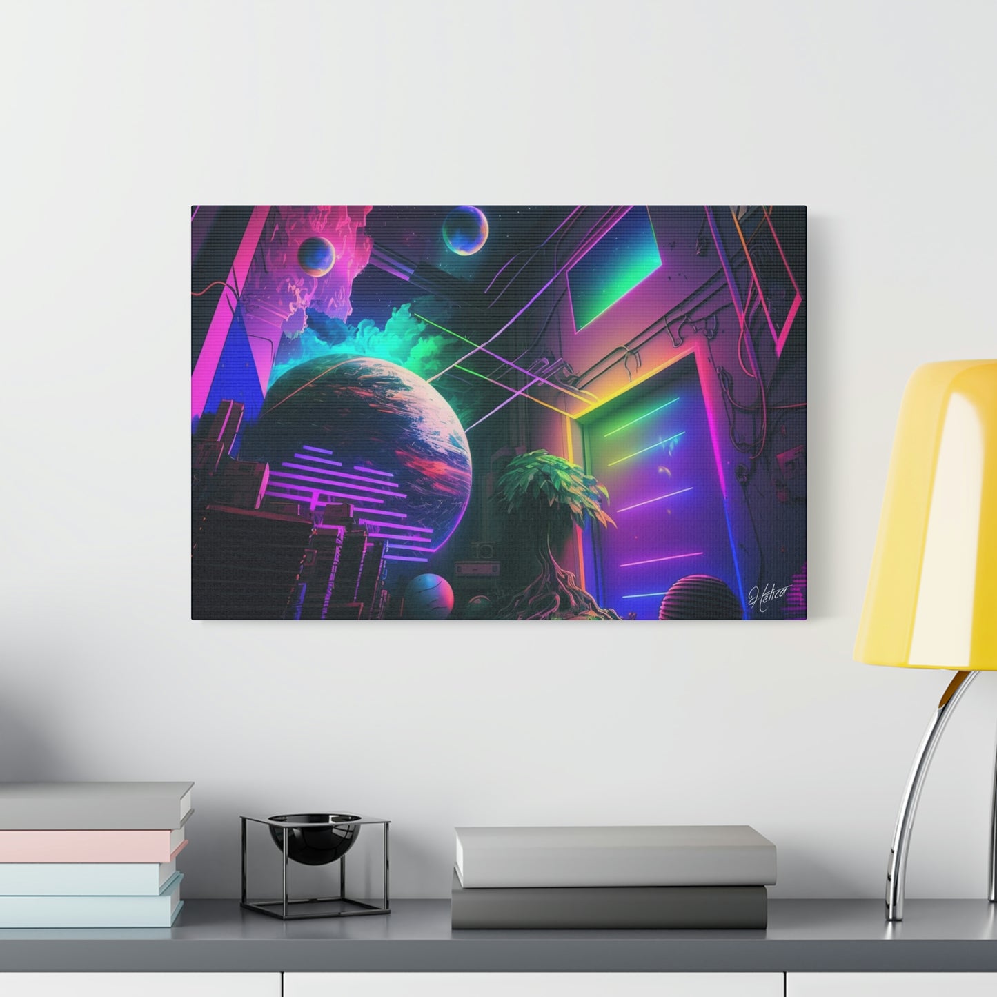digital art work print, new world