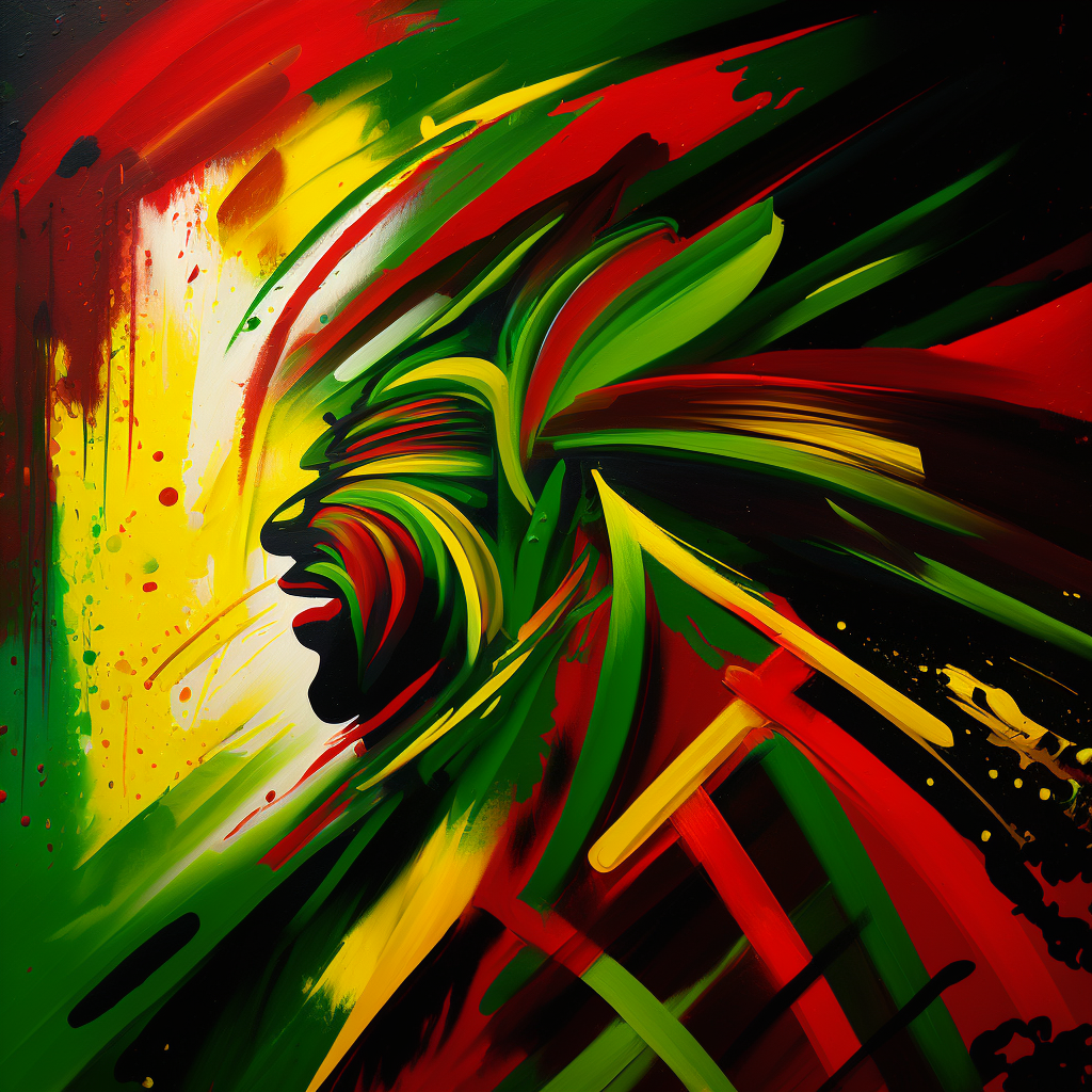 digital art work print, rasta, jamaica