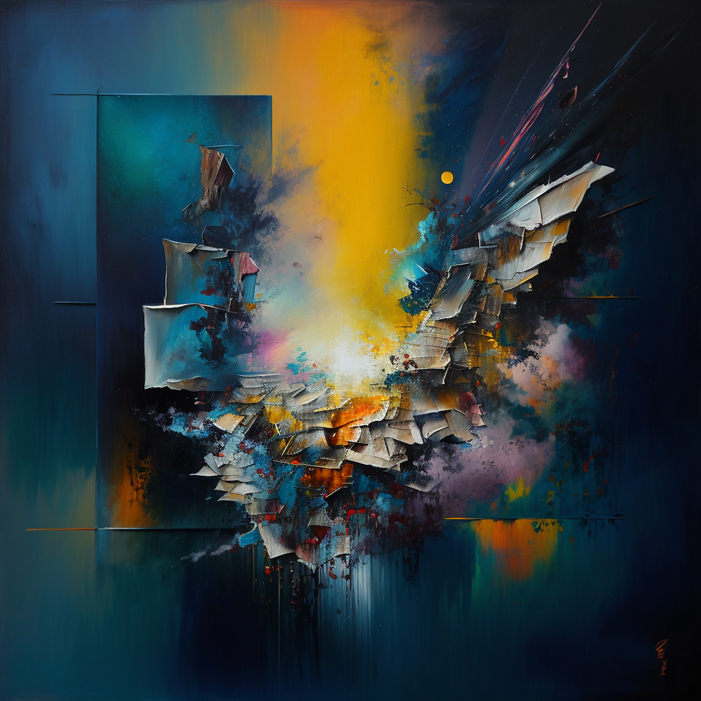 "Surreal Abstraction" (Black Frame)