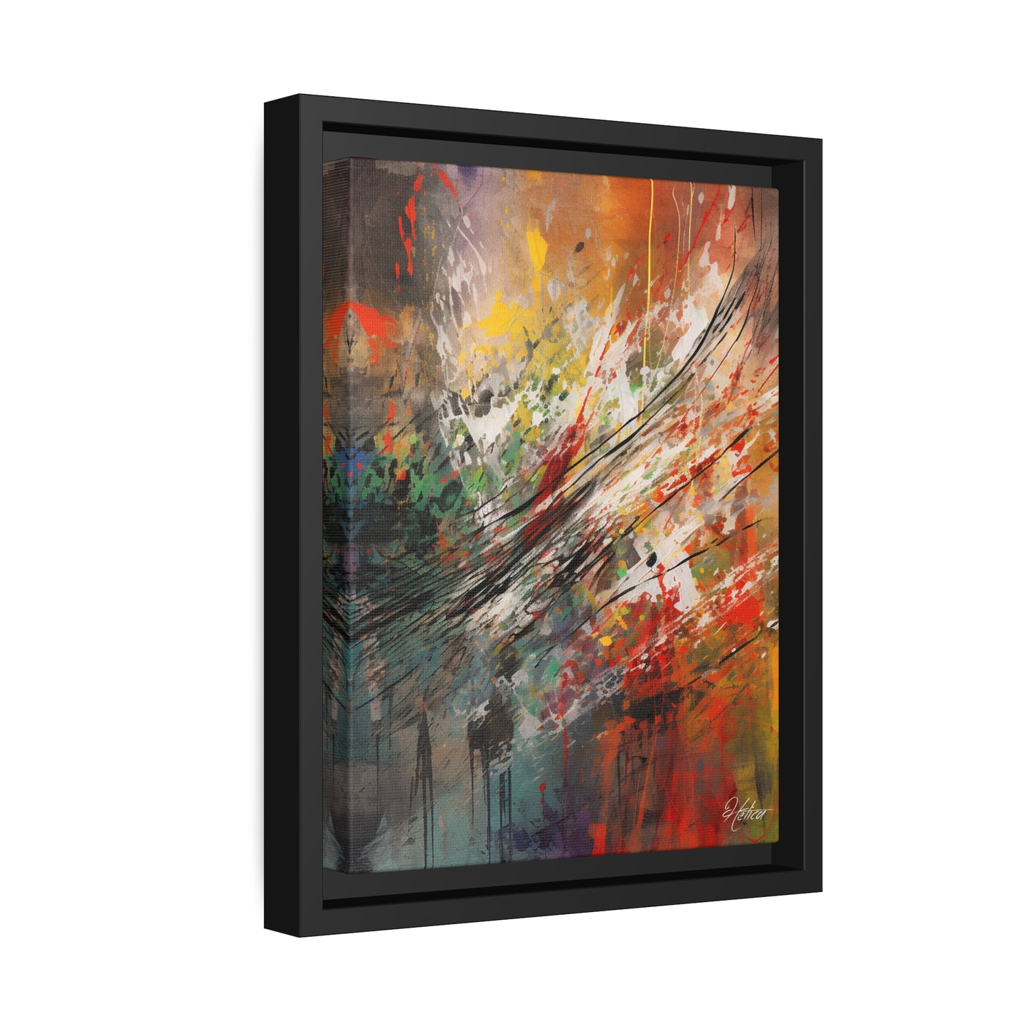 "Paint Dance" - (Black Frame)