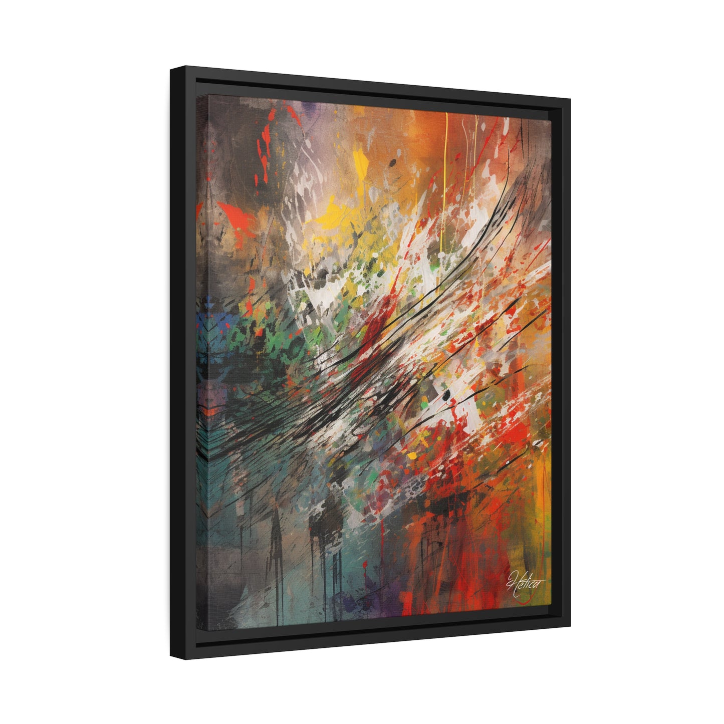 "Paint Dance" - (Black Frame)