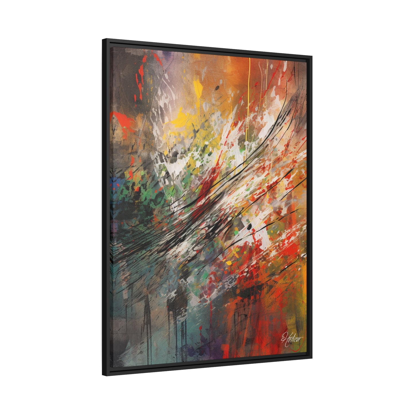 "Paint Dance" - (Black Frame)