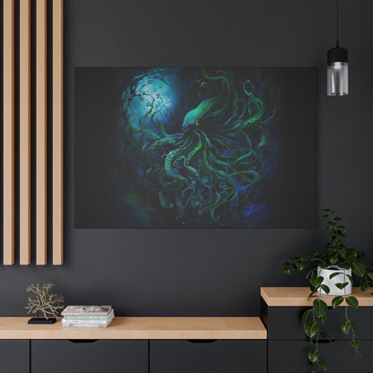 Digital art work print, kraken