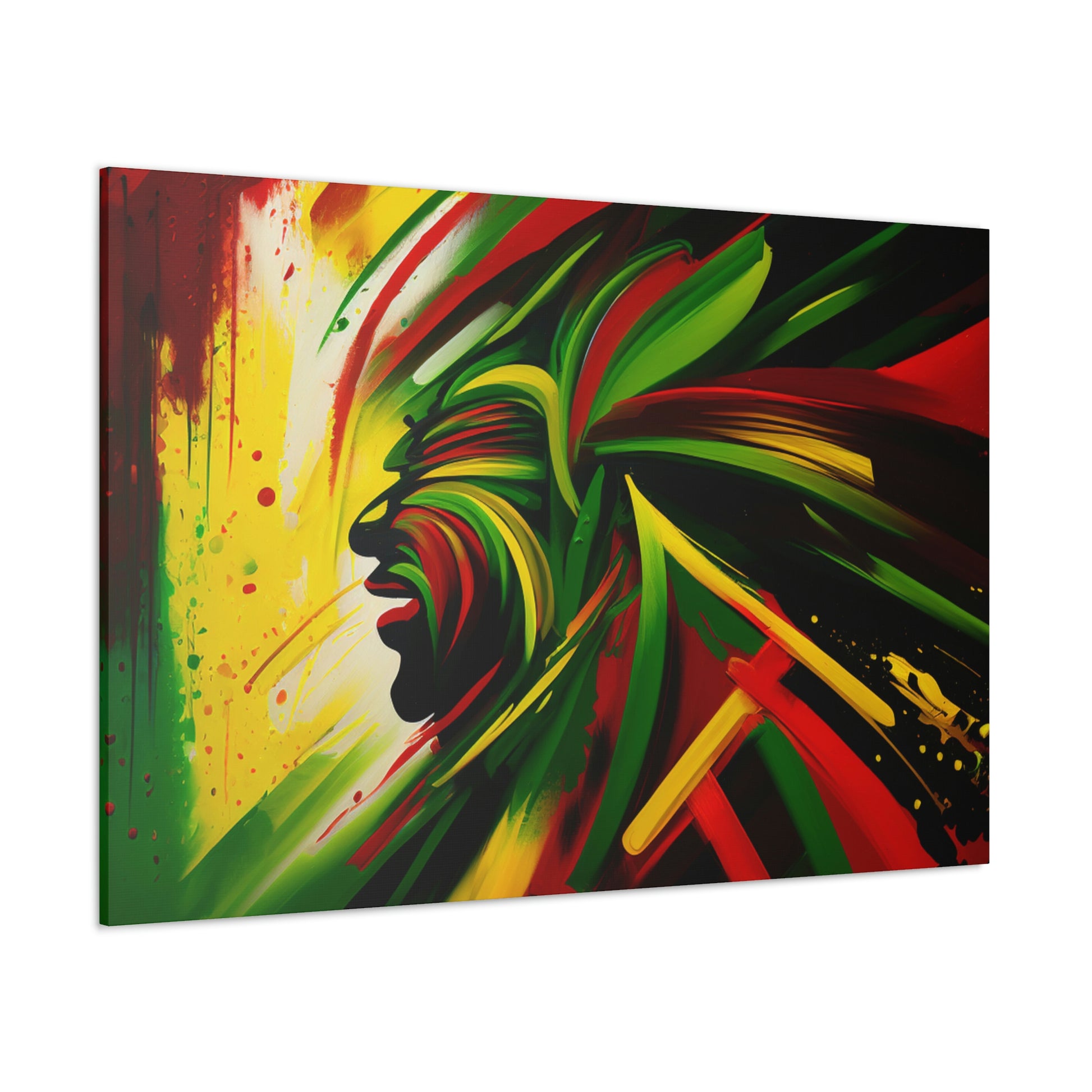 digital art work print, rasta, jamaica