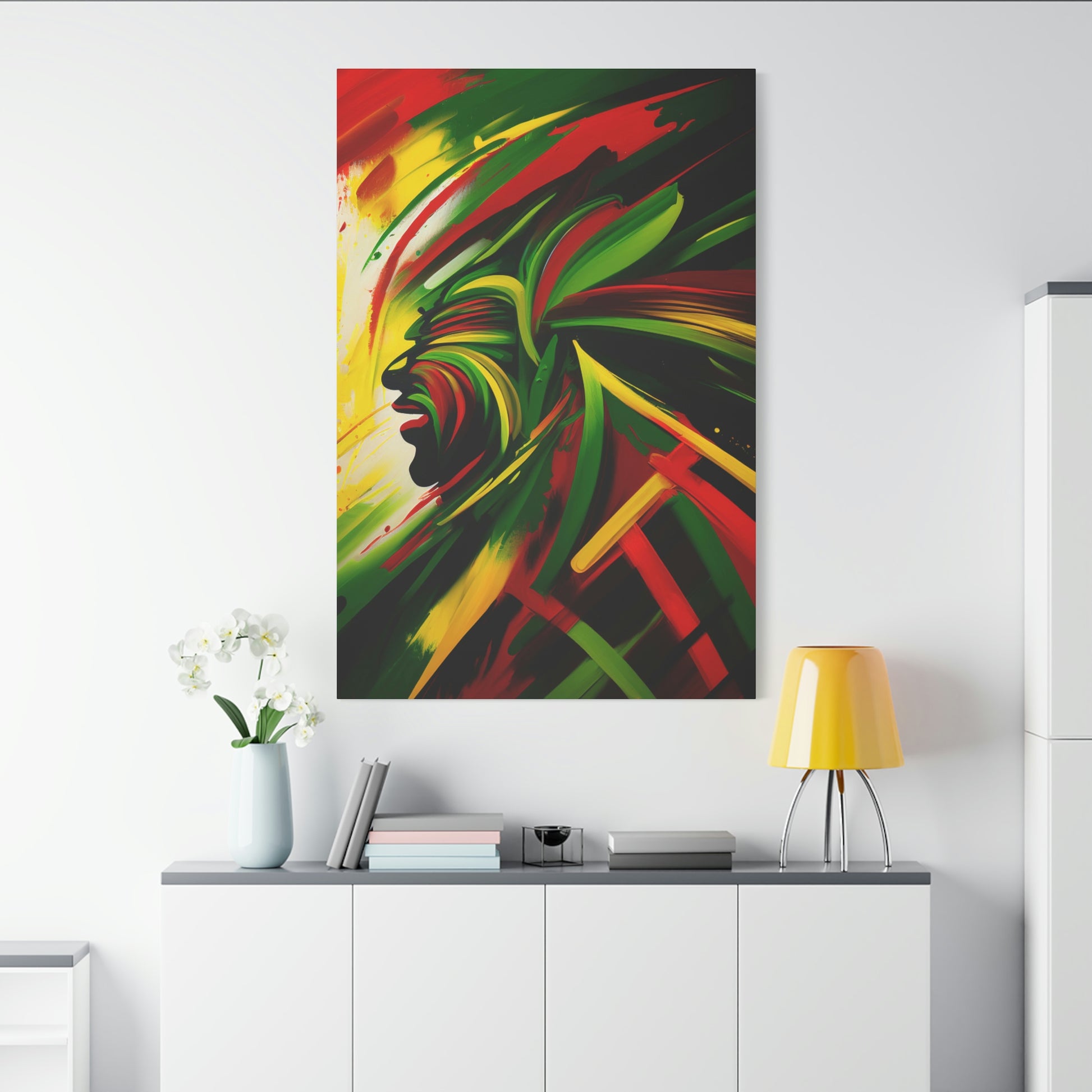 digital art work print, rasta, jamaica