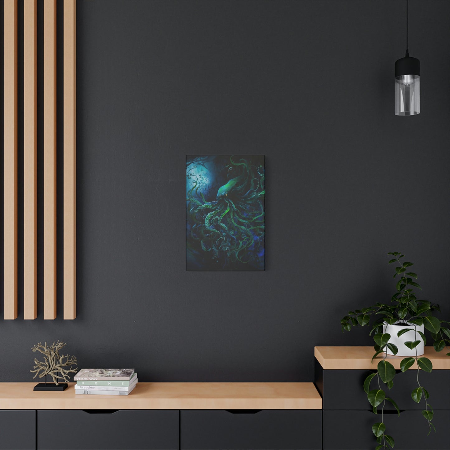 Digital art work print, kraken